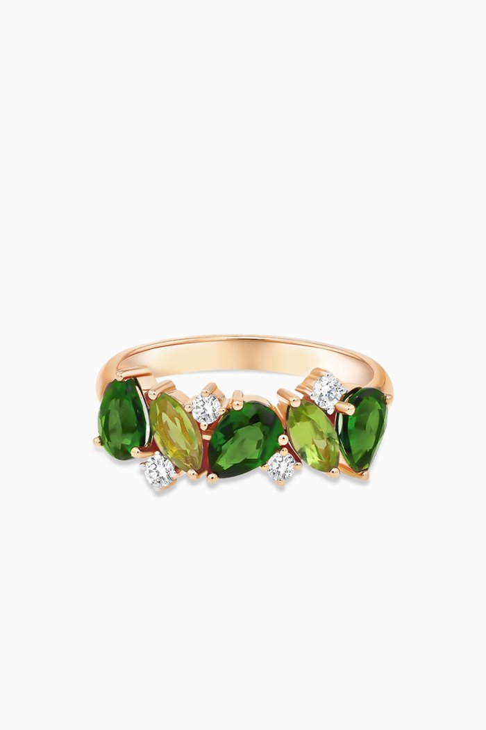 

Fireworks Fiesta Precious Gemstone Ring in 18kt Rose Gold