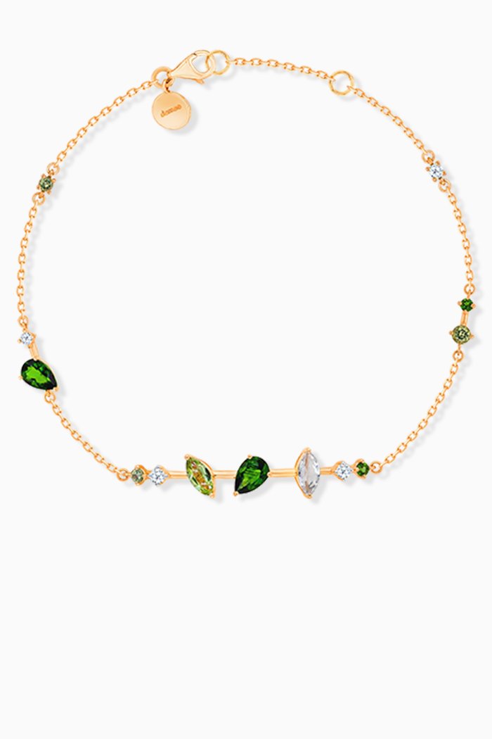 

Fireworks Fiesta Precious Gemstone Bracelet in 18kt Rose Gold