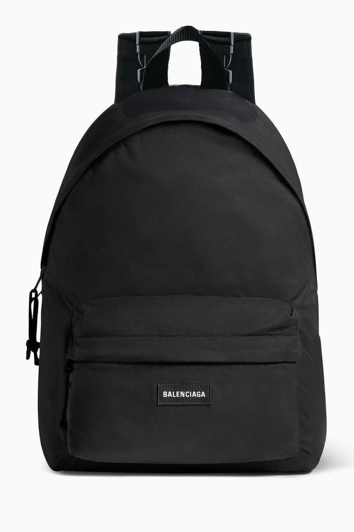 

Explorer Reversible Backpack in Nylon Canvas, Black