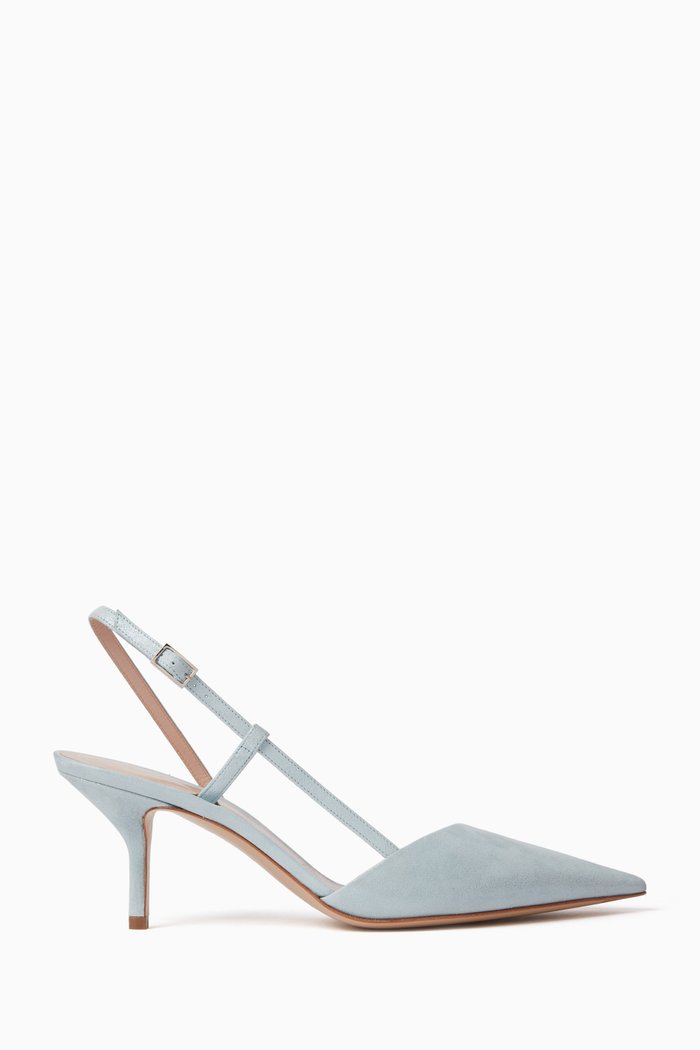 

Slingback Pumps in Suede, Blue