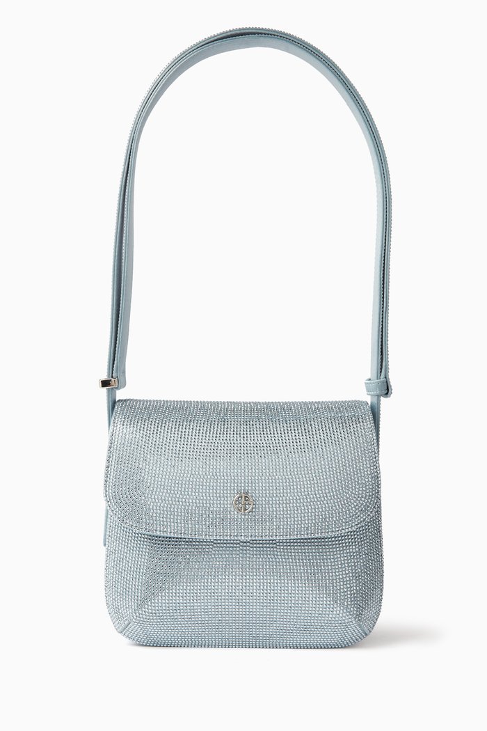 

Small La Prima Shoulder Bag in Nappa, Blue