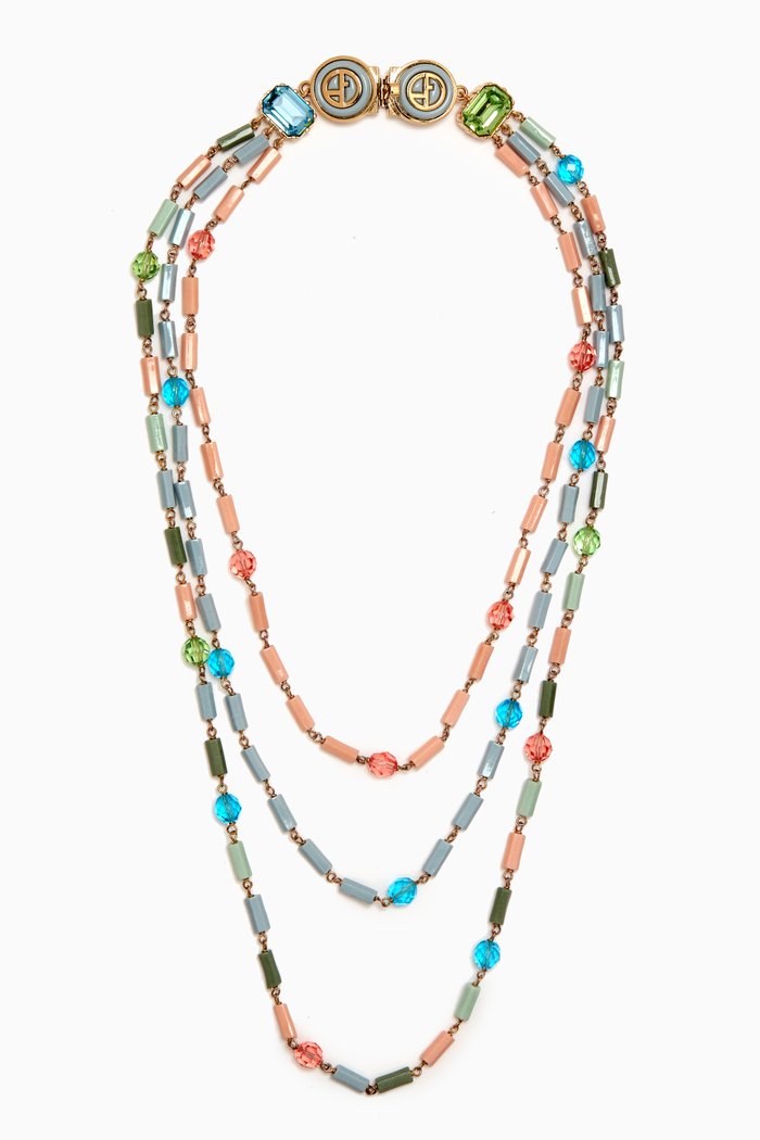 

JWL Swarovski-crystal Layered Necklace, Multicolour