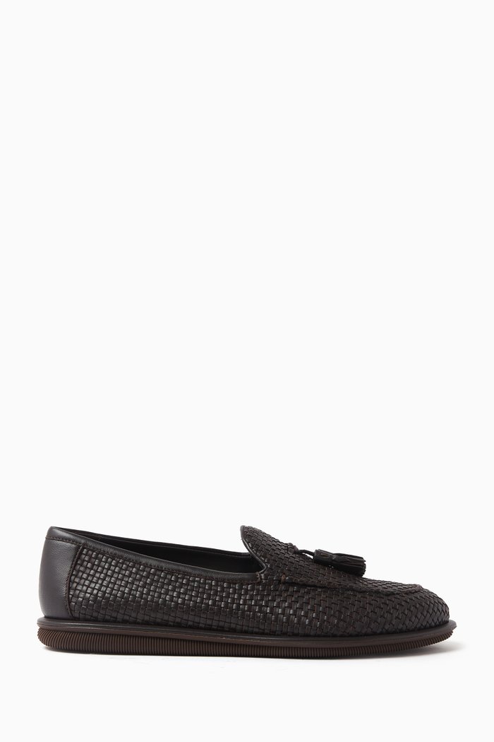 

Weave Loafers in Sheep Leather, Brown