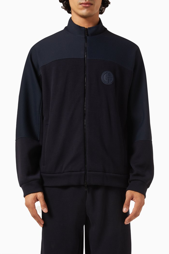 

GA Logo Zip Sweatshirt, Blue