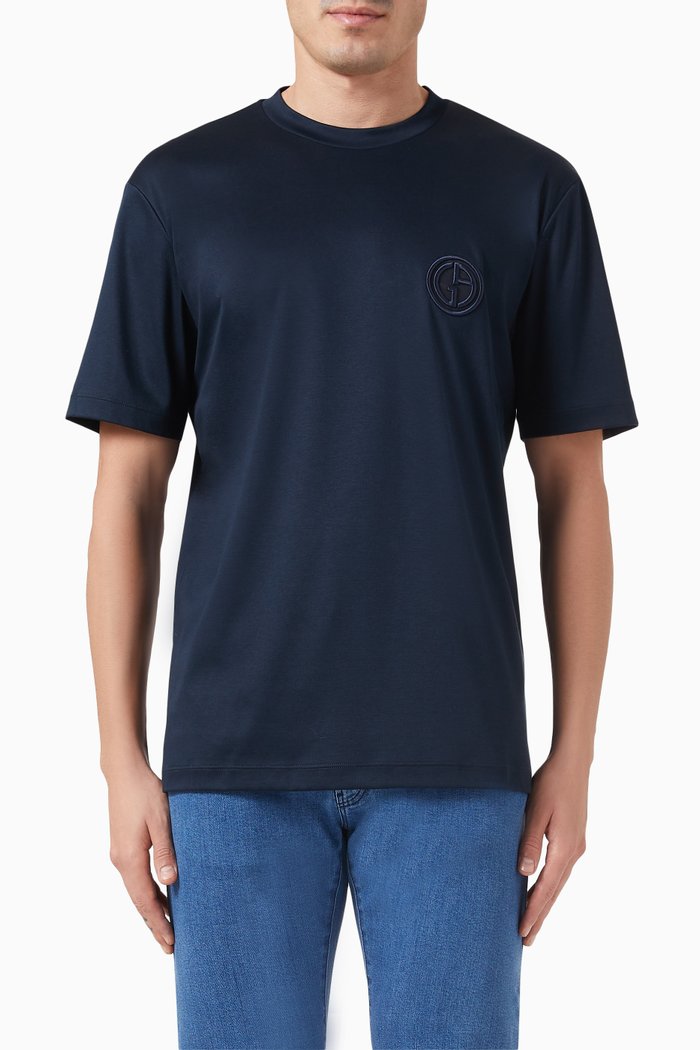 

Logo T-shirt in Cotton, Blue