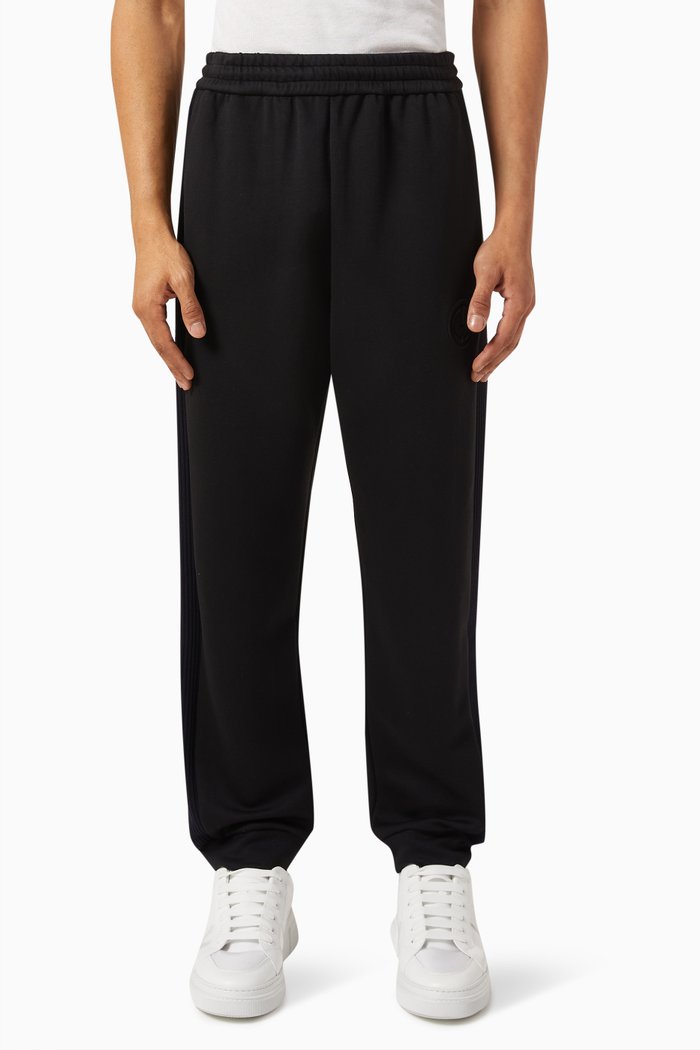 

GA Logo Jogger Pants in Double Jersey, Black