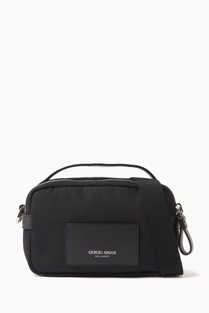 

Mini Crossbody Bag in Recycled Nylon, Black