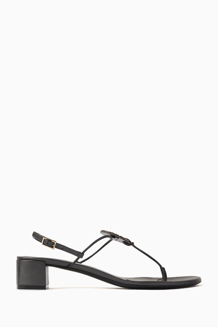 

Embellished Sandals in Patent Leather, Grey