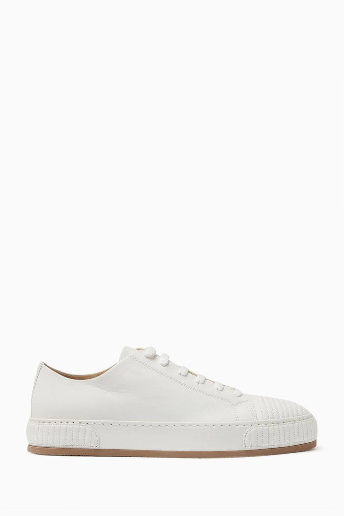 

Logo Sneakers in Leather, White