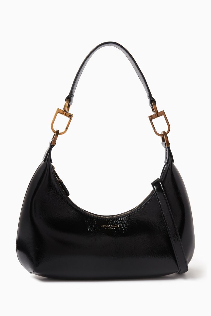 

Hobo Bag in Nappa Leather, Black