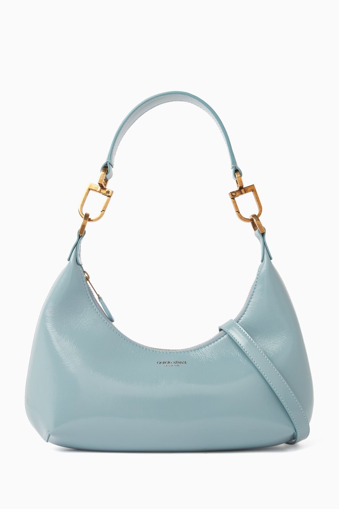 

Hobo Bag in Nappa Leather, Blue