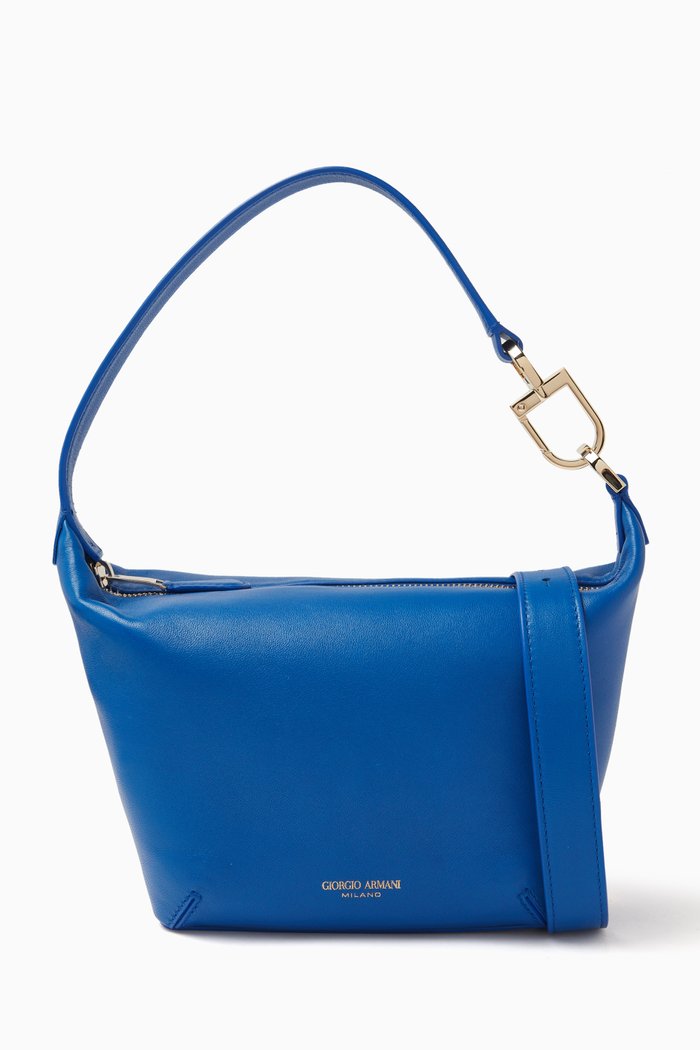 

Small Top Handle Bag in Nappa, Blue