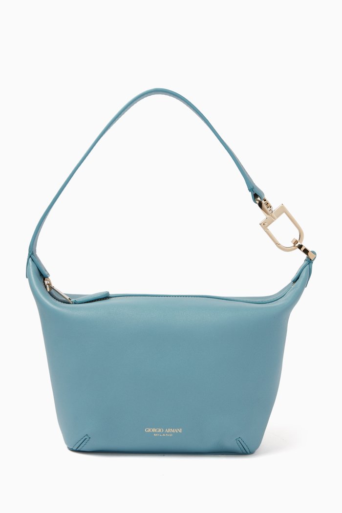 

Small Top Handle Bag in Nappa, Blue