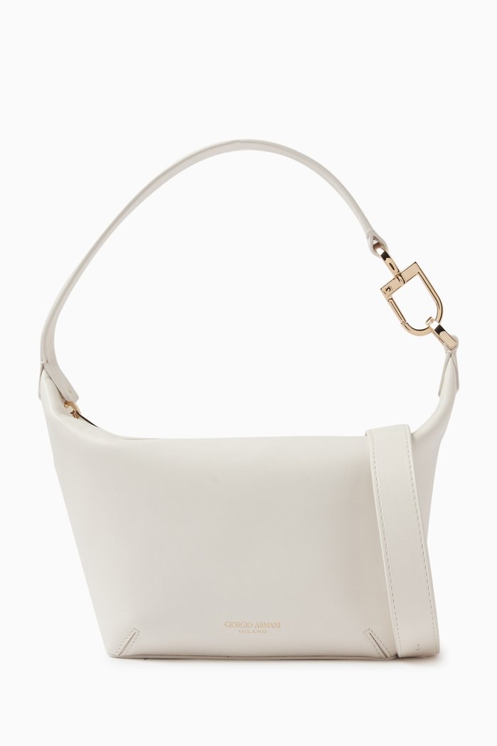 

Small Top Handle Bag in Nappa, White