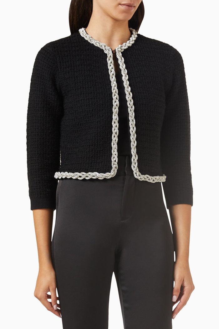

Akira Embellished Cardigan, Black