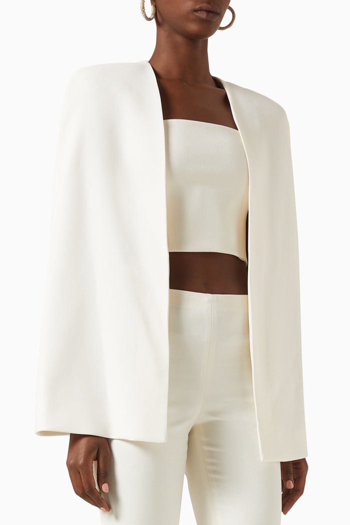 

Marica Cape Crop Top, Neutral