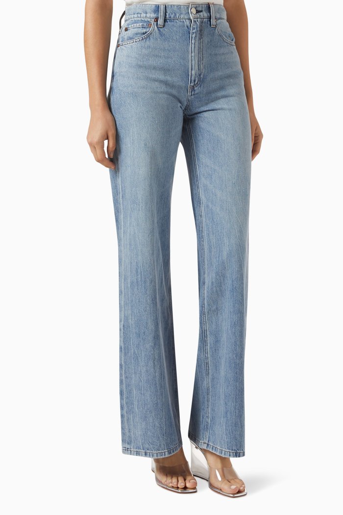 

Weezie Straight Jeans in Denim, Blue