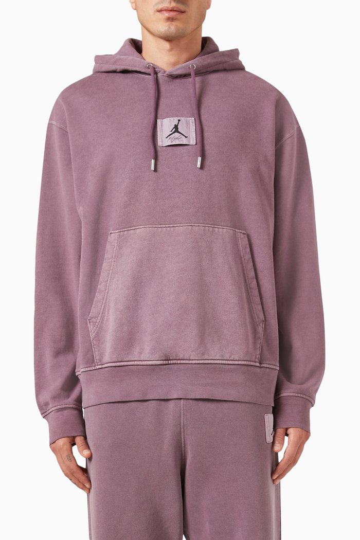 

Statement Hoodie in Cotton-fleece, Purple