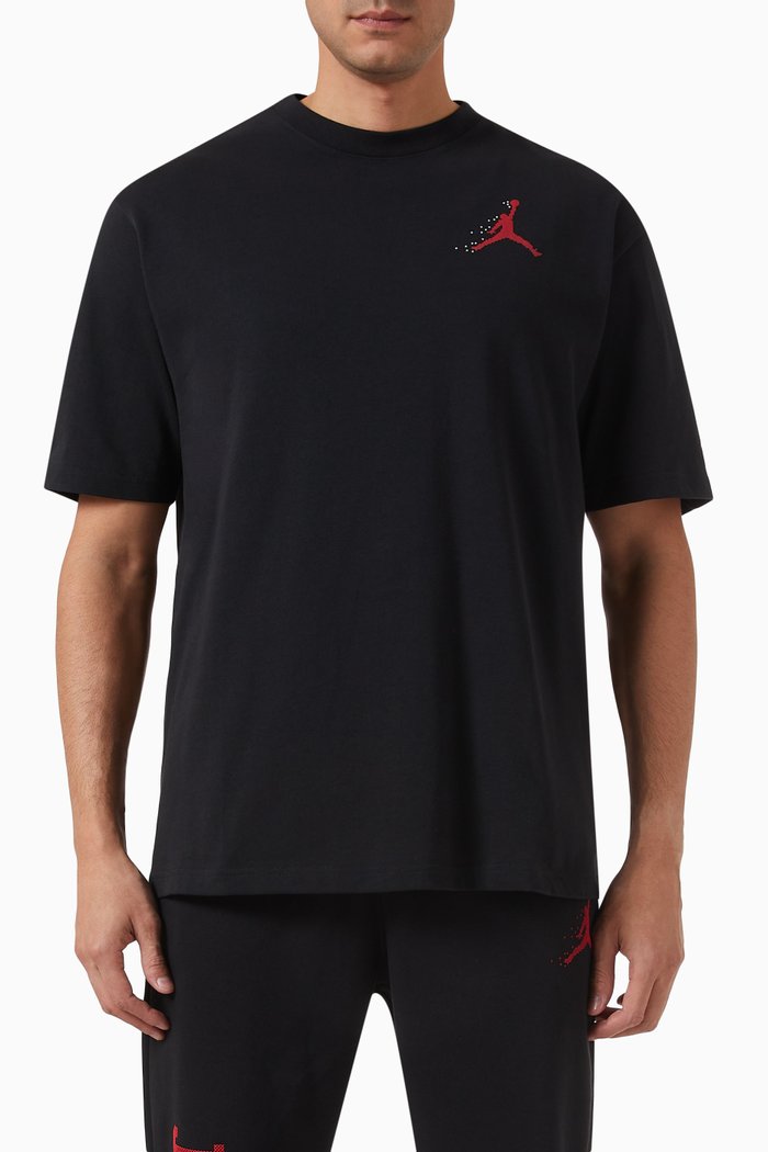

Logo T-shirt in Cotton-fleece, Black