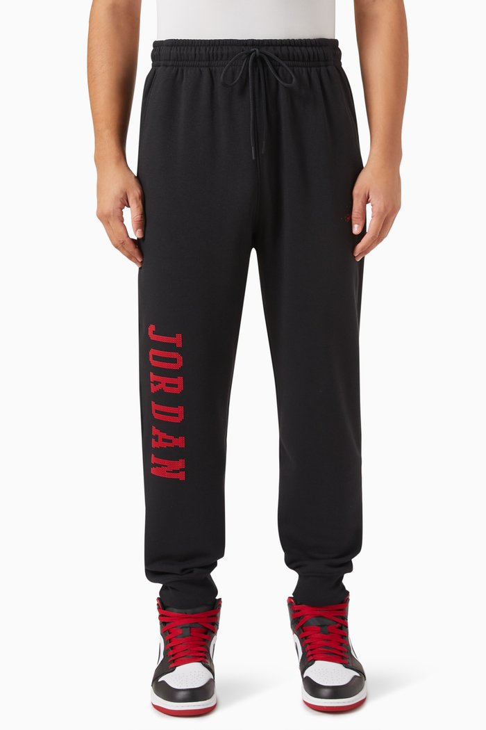 

Jordan Essentials Holiday Pants in Cotton Fleece Blend, Black
