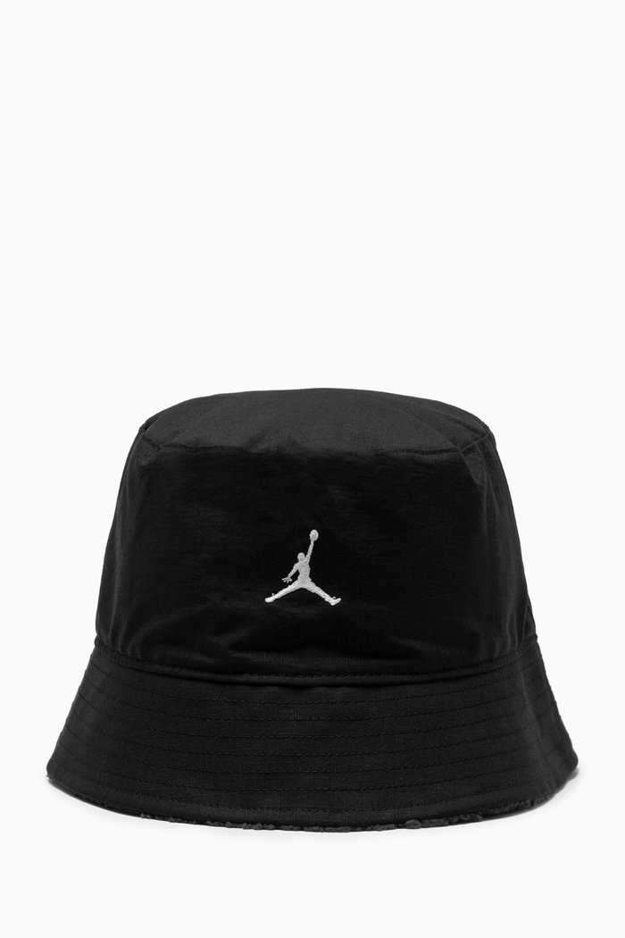 

Reversible Apex Winter Bucket Hat in Ripstop & Fleece, Black