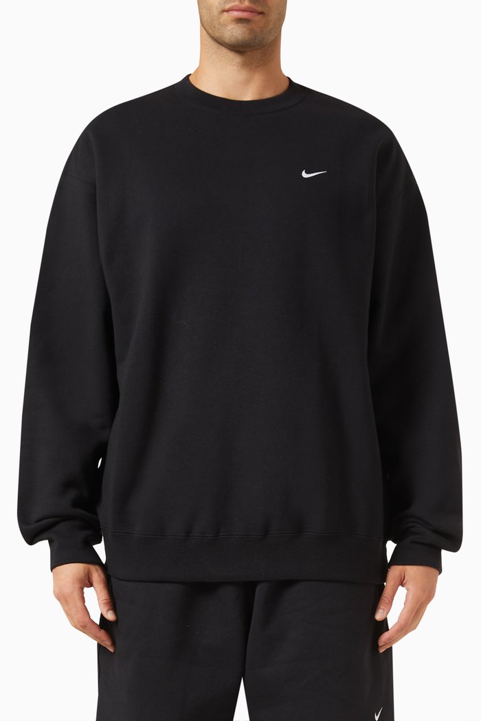 

Solo Swoosh Sweatshirt in Fleece, Black