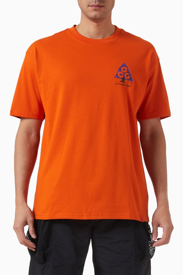 

ACG Wildwood T-shirt in Poly-cotton Jersey, Orange