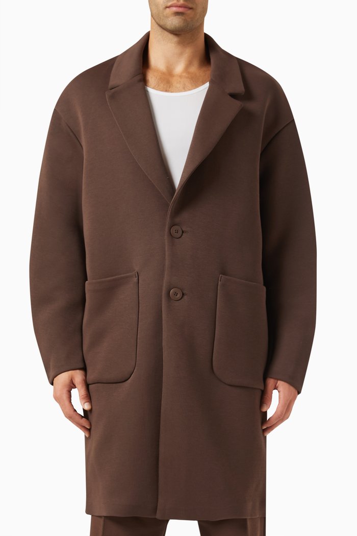 

Tech Reimagined Jacket in Fleece, Brown