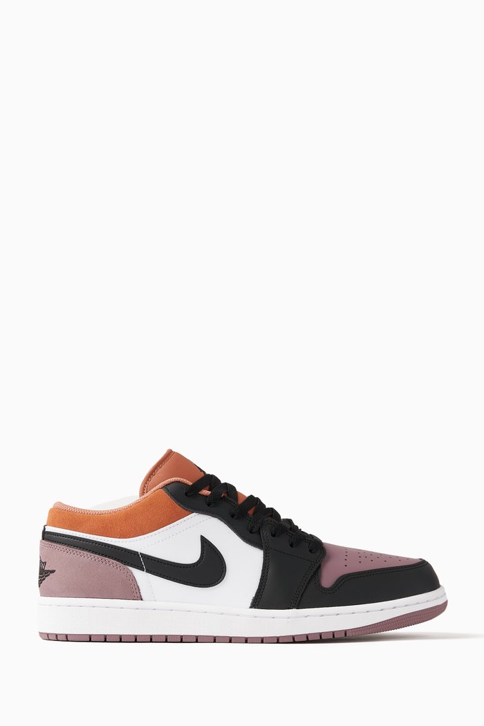 

Air Jordan 1 Low-top Sneakers in Leather, Multicolour