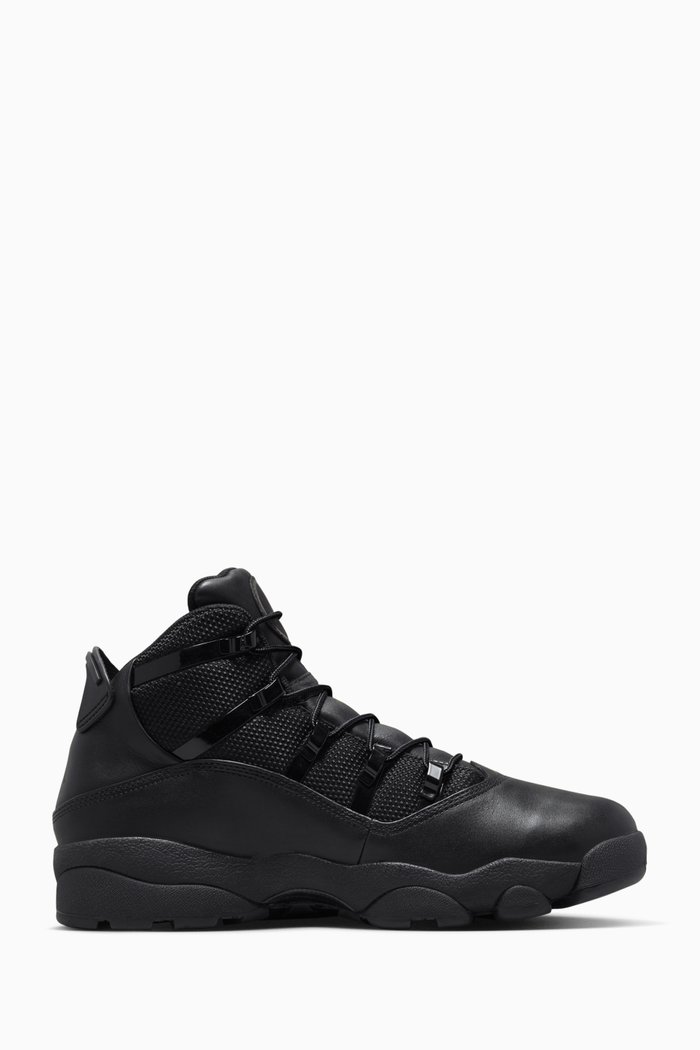 

Winterized 6 Rings Boots in Leather, Black
