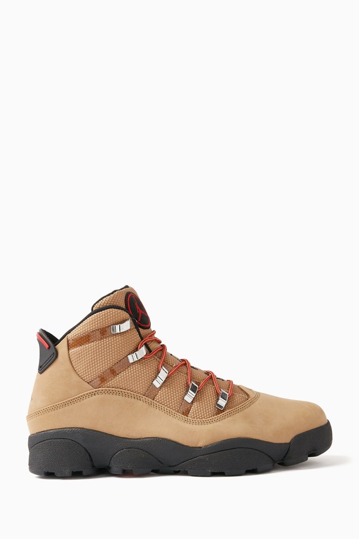 

Winterized 6 Rings Boots in Leather, Multicolour