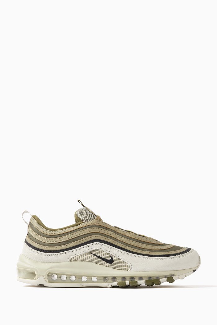

Air Max 97 Sneakers in Mesh and Leather, Neutral