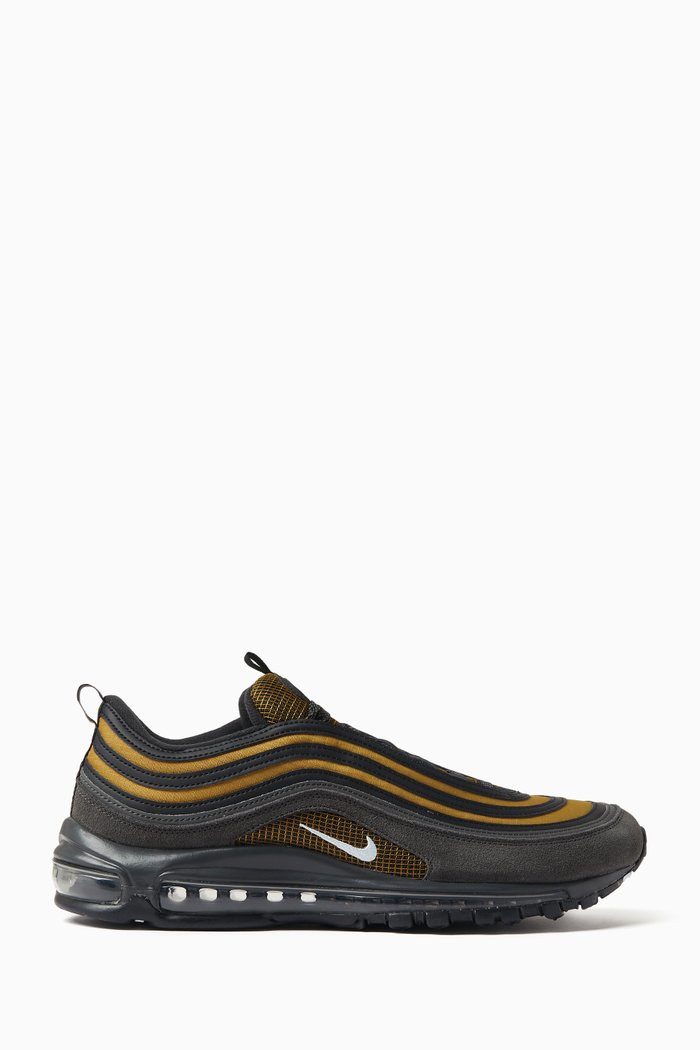 

Air Max 97 Sneakers in Mesh and Leather, Grey