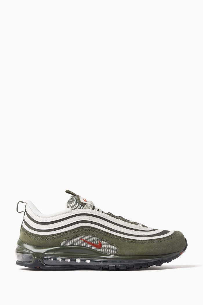 

Air Max 97 Sneakers in Mesh and Leather, Neutral