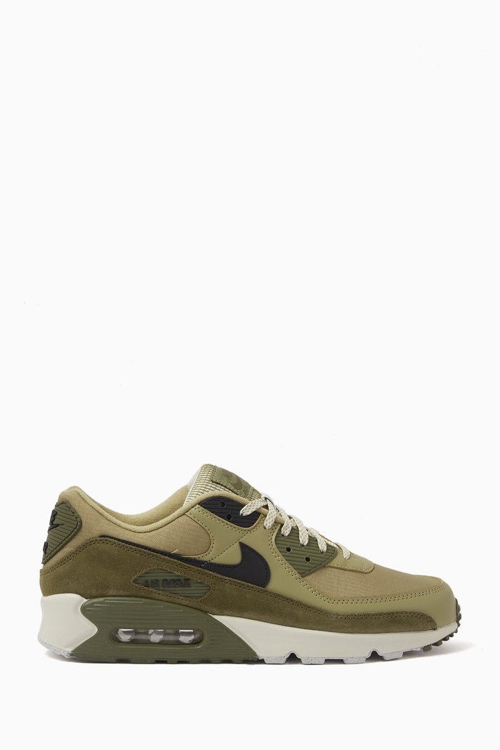 Air Max 90 EWT Sneakers in Leather and Suede, Green