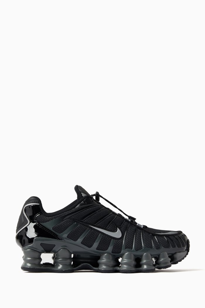 Shox Low-top Sneakers in TPU & Fabric, Black