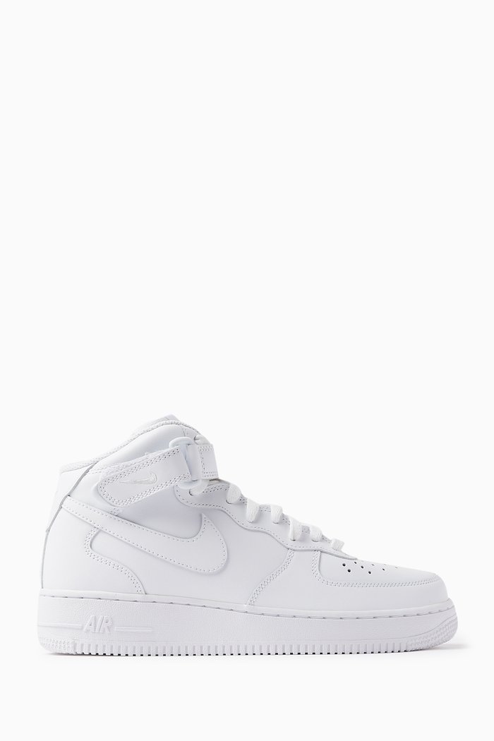 

Air Force 1 '07 Mid-top Sneakers in Leather, White