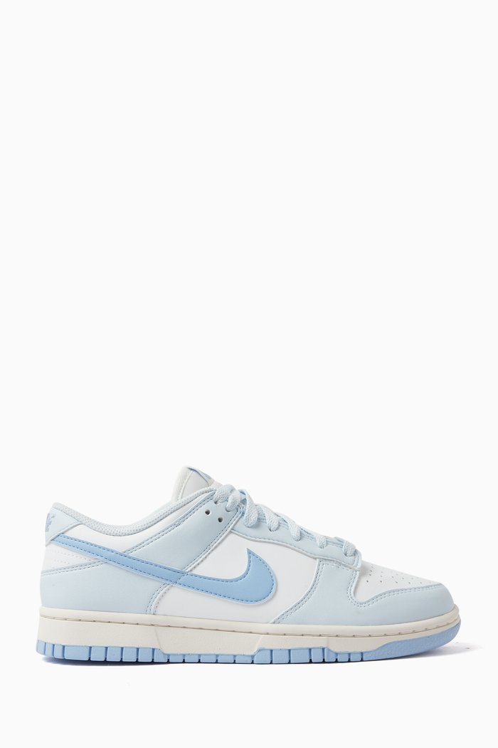 

Dunk Low Top Next Nature Sneakers in Leather, Blue