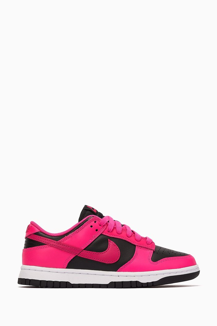 

Dunk Low-top Sneakers in Leather, Pink