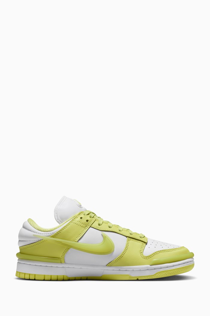 

Dunk Low Twist Sneakers in Leather, Yellow
