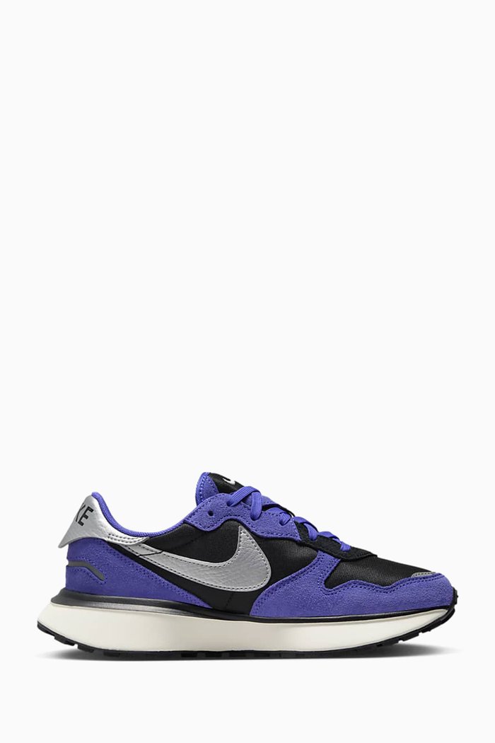 

Phoenix Waffle Low-top Sneakers in Suede & Fabric, Purple