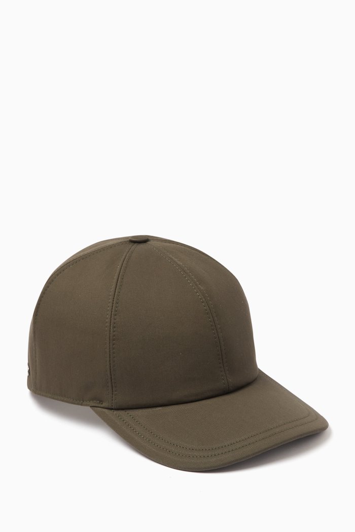 Cap in Cotton Twill, Green
