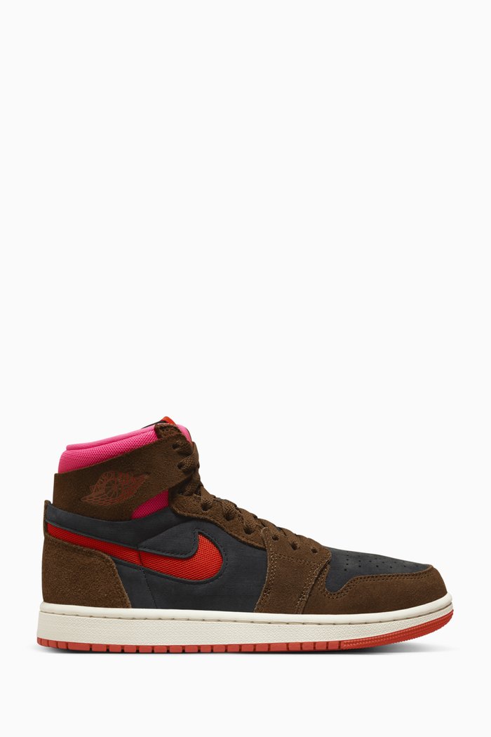 

Air Jordan 1 Zoom CMFT 2 High-top Sneakers in Suede, Multicolour