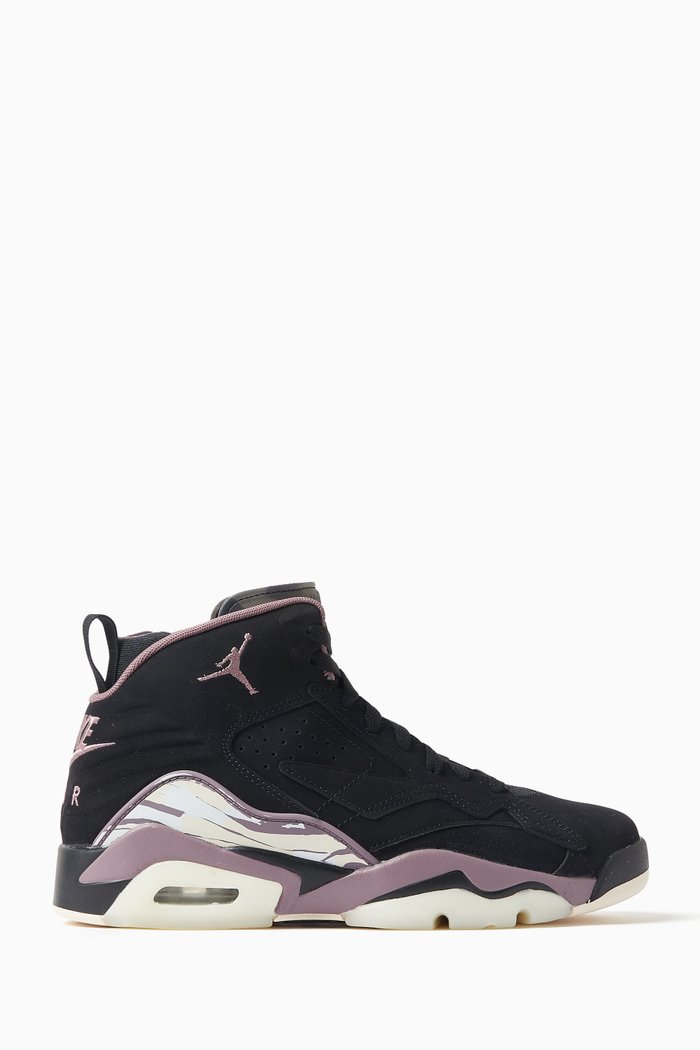 

MVP HIgh-top Sneakers in Leather, Black