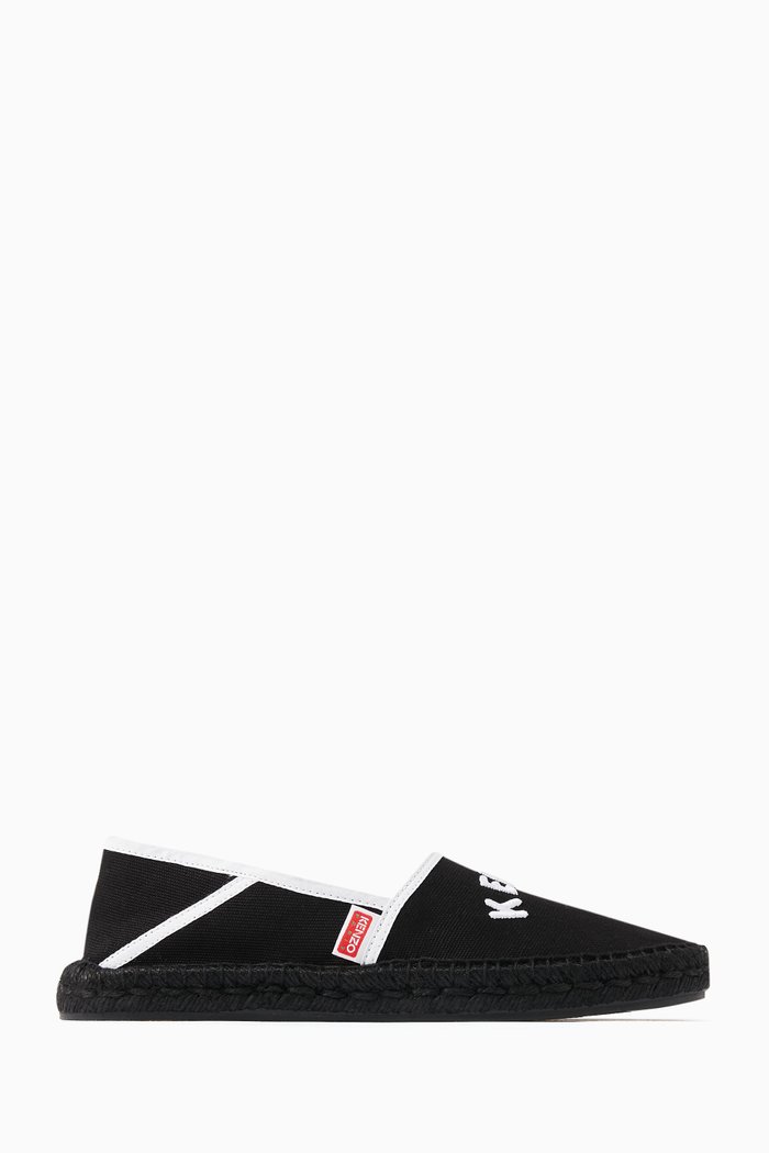 

Logo-embroidered Espadrilles in Canvas, Black