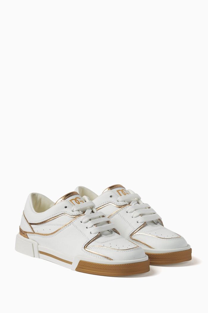 

Chunky Sneakers in Leather, Neutral