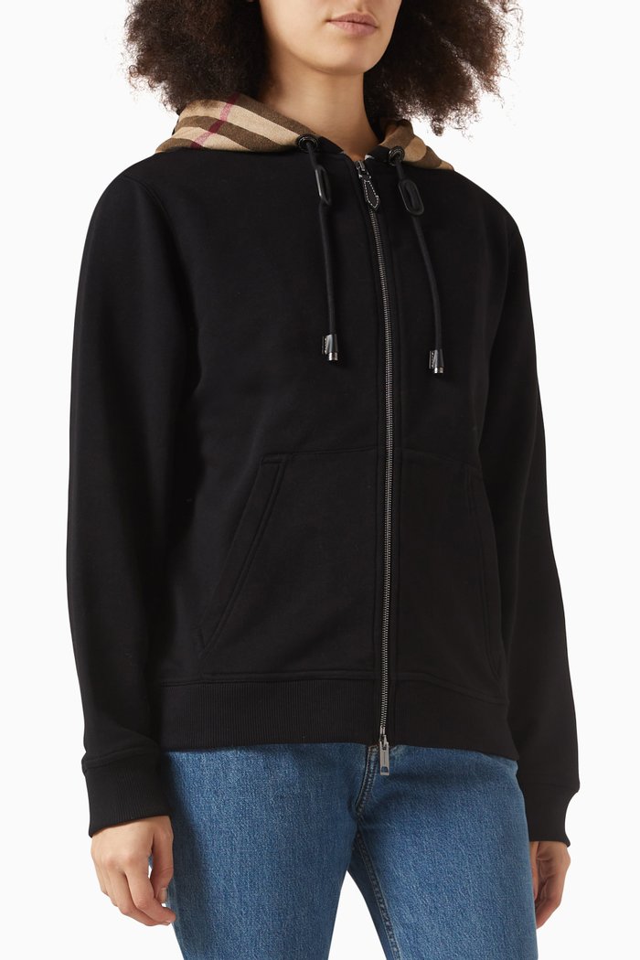 

Willowchk Hoodie in Cotton, Black