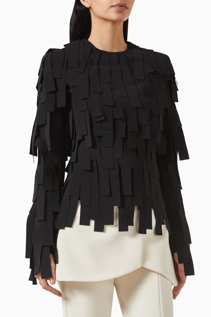 Rectangle-trim Top, Black