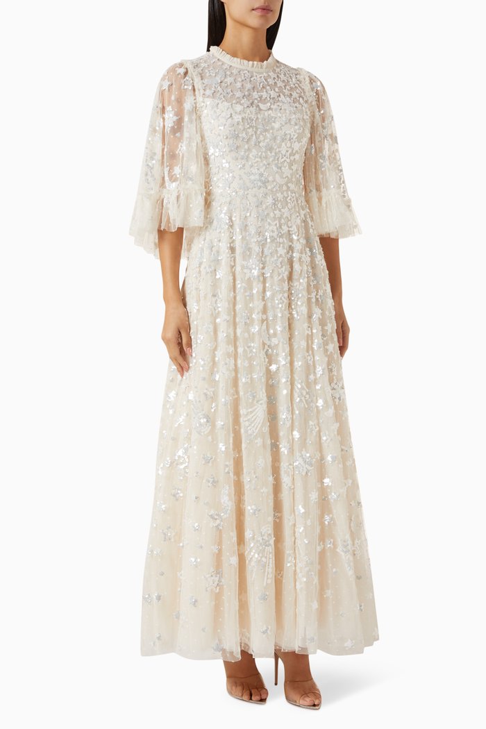 

Constellation Gloss Gown in Tulle, Neutral