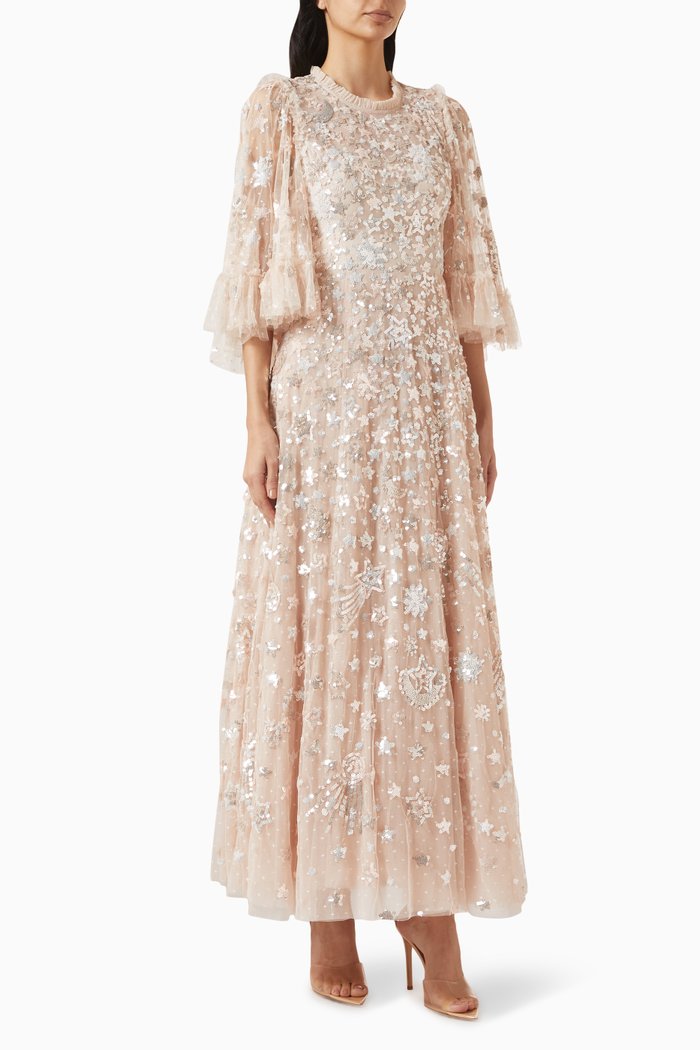

Constellation Gloss Gown in Tulle, Pink